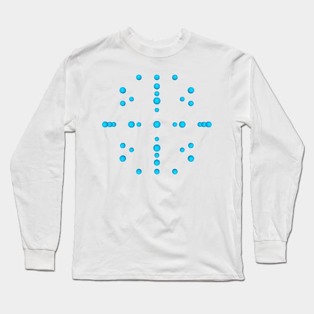 geometron blue f134 gmtrx Long Sleeve T-Shirt by Seni Lawal